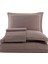 Imge Nakışlı Pamuk Saten Yollu Çift Kişilik Nevresim Takımı-A.kahve 4
