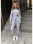 Mottisfashion Kadın Uzun Kollu Balıkçı Yaka Önden Düğmeli Bluz ve Pantolon Yumoş Ikili Takım 1