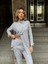 Mottisfashion Kadın Uzun Kollu Balıkçı Yaka Önden Düğmeli Bluz ve Pantolon Yumoş Ikili Takım 5