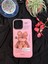 IPhone 12 Pro Max Uyumlu Ayıcık Desenli Pembe Telefon Kılıfı 1