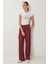 Geniş Paça Dökümlü Modal Pantolon LUB0208 Kiremit 1