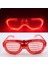 Kırmızı LED Işıklı Parti Gözlüğü - Neon 3 Modlu 5