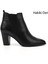 Kadın Siyah Topuklu Hakiki Deri Chelsea Bot 1
