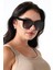 Kadın Siyah Oversize UV400 Güneş Gözlüğü 23016 C2 Degrade 4