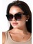 Kadın Siyah Oversize UV400 Güneş Gözlüğü 23016 C2 Degrade 5
