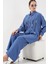Desenli Tunik Pantolon Ikili Takım 6720 - Indigo 2