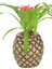 Saksı Çiçek Kaktüs Saksısı Lüx 15 cm Varak Boyalı Ananas Desen Saksı Çiçeklik 6
