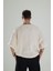 Bej Müslin Kumaş Oversize Fakir Kol T-Shirt 4