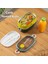 66729-2 Stainless Steel Vakumlu Lunch Box Iki Katlı Paslanmaz Çelik Kolay Kilitlenir Kendinden Kaşıklı Sefer Tası – 1300ML Yeşil-Sarı 2
