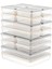 24 Parça Saklama Kabı , Mikrodalga Uyumlu Saklama Kabı 2X2400ML 4X1200ML 6X1170ML 12X600ML Antrasit 8