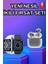 3.nesil Tws Bluetooth Kulaklık ve Dokunmatik Ekran Akıllı Saat Sesli Görüşme 2