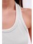 Dashed Halter Yaka Ön Yırtmaç Detaylı Kadın Crop Bluz, Sırt Dekolteli 5
