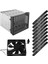 Depolama Genişletme Sabit Disk Kafesi Kendin Yap Sabit Disk Kafesi Rafı 5,25 Inç Ila 5x 3,5 Inç Braket 12 cm Fan ile (Yurt Dışından) 1