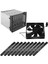 Depolama Genişletme Sabit Disk Kafesi Kendin Yap Sabit Disk Kafesi Rafı 5,25 Inç Ila 5x 3,5 Inç Braket 12 cm Fan ile (Yurt Dışından) 2