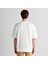 Erkek Krem Orijinal Fit Bisiklet Yaka Logolu T-Shirt 2