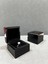 Ahşap Siyah Renk 5x5 cm Tırnaklı Yüzük Kutusu 1