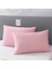 Pembe Yastık Kılıfı Pamuk Kumaş Kapaklı (2 Adet) 50 x 70 cm 2