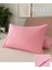Pembe Yastık Kılıfı Pamuk Kumaş Kapaklı (2 Adet) 50 x 70 cm 1