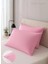 Pembe Yastık Kılıfı Pamuk Kumaş Kapaklı (2 Adet) 50 x 70 cm 5
