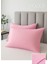 Pembe Yastık Kılıfı Pamuk Kumaş Kapaklı (2 Adet) 50 x 70 cm 6