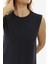 Kolsuz Basic Penye Mini Elbise 2028 - Penye Tunik 4