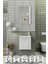 Minila 45 cm Banyo Dolabı,Seramik Lavabolu, Aynalı,Lavabo Dahil,Mdf,Mat Beyaz 1