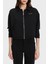 Carla Logolu Regular Fit Klasik Yaka Crop Ceket V5YL08KCX42 Bayan Ceket V5YL08 KCX42 Jblk 1