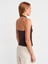 21162 Halter Yaka Top-Koyu Kahve 2