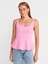 21063 Kalın Askılı Peplum Top-Pembe 1