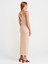 91502 Halter Yaka Midi Elbise-Bej 2