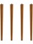 Kahverengi Boyalı Ahşap 50 cm 4’lü Set Doğal Masa ve Sehpa Ayağı Silindir Modern Tasarım Ayakları 1