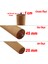 Kahverengi Boyalı Ahşap 50 cm 4’lü Set Doğal Masa ve Sehpa Ayağı Silindir Modern Tasarım Ayakları 3
