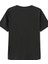 Baskılı Oversize Bisiklet Yaka T-Shirt - Siyah 3