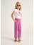 04-10 Yaş Kız Çocuk Pembe Pantolon - Pembe 2