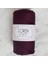Loren Polyester Soft Macrame Patlıcan Moru El Örgü Ipi - LM038 - 34443 1