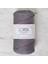 Loren Polyester Soft Macrame Gri El Örgü Ipi - LM050 - 34448 1