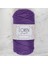 Loren Polyester Soft Macrame Koyu Mor El Örgü Ipi - LM025 - 34434 1