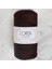 Loren Polyester Soft Macrame Koyu Kahverengi El Örgü Ipi - LM034 - 34440 1