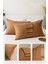 Kahverengi Yastık Kılıfı Pamuk Kumaş Kapaklı (2 Adet) 50 x 70 cm 6