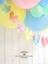 3 Parça Set Makaron Renklerde Kalp Pasta Süsü Banner Cake Topper ve Spiral Mum Doğum Günü Süsleme Parti Seti 3