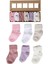 Organik Pamuklu 6'lı Yenidoğan Kız Bebek Çorap 1