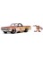 1:24 Looney Tunes 1967 Chevrolet El Camino Die Cast Model Araba ve Tazmanya Canavarı Figürü 2