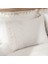 Paye Çift Kişilik Nevresim Takımı %100 Organik Pamuk Percal Nakışlı Dantelli Krem 200X220 cm 3