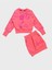 Kız Çocuk Pamuklu Pembe Uzun Kollu Etekli Takım 1