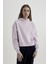 Boxy Fit Kapüşonlu Kalın Basic Düz Sweatshirt B8570AX24SP 4