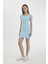 Coool Bodycon Vücuda Oturan Kayık Yaka Basic Düz Fitilli Kaşkorse Kısa Kollu Mini Elbise A7362AX24SM 3
