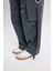 Coool Wide Leg Gabardin Pantolon Geniş Paça Normal Bel Basic Düz Bağcıklı Kargo Cepli B1205AX24AU 6