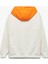 Şardonlu Renk Bloklu Uzun Kollu Kapşonlu Oversize Sweatshirt 2