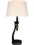 Runa Dama Detaylı Siyah Abajur 1