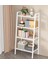 3 Katlı Merdiven Kitaplık Metal Çerçeve Açık Raf Düzenleyici Beyaz Dikey Depolama Rafı 60*110 cm 3